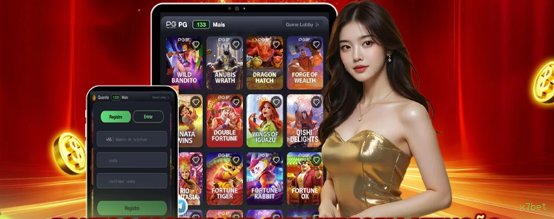Interface do App x7bet